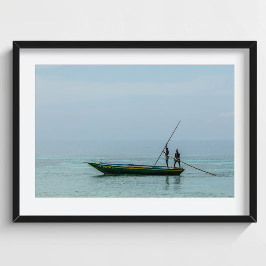 Two boatman Photography print